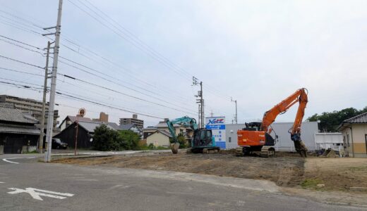 丸亀市土器町の定食屋「レストハウス青山」跡地が更地になってる