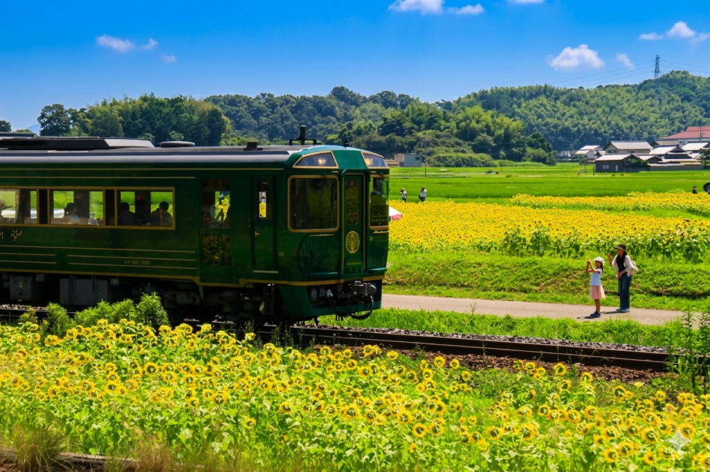 まんのう町 観光列車 四国まんなか千年ものがたり ひまわり紀行