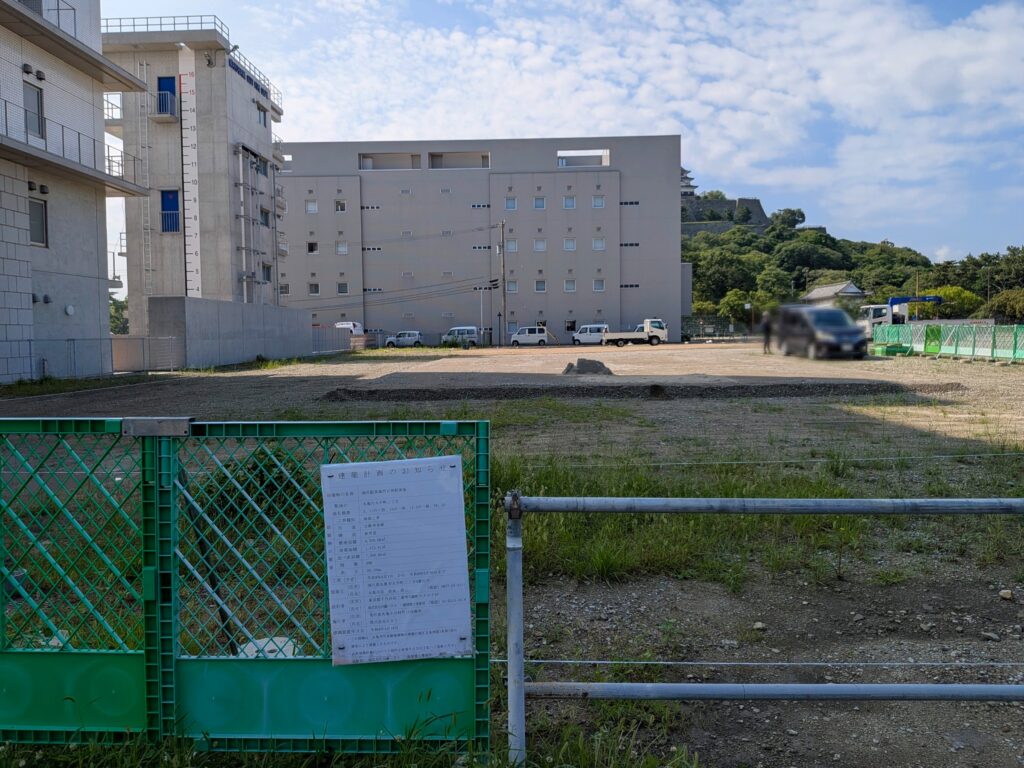 丸亀市役所周辺の臨時駐車場