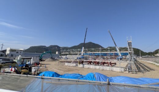 坂出市府中町の県道33号線沿いにある広い造成地に何ができるのか見てきた