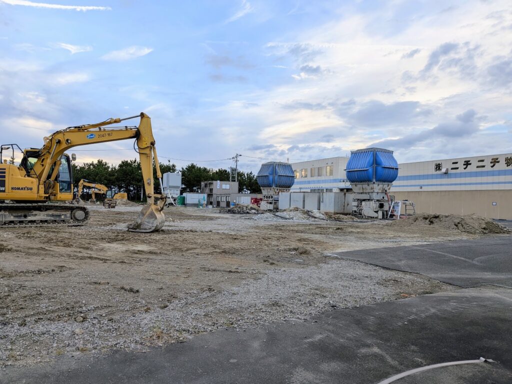 宇多津町 セントベイヒルズ 跡地の工事
