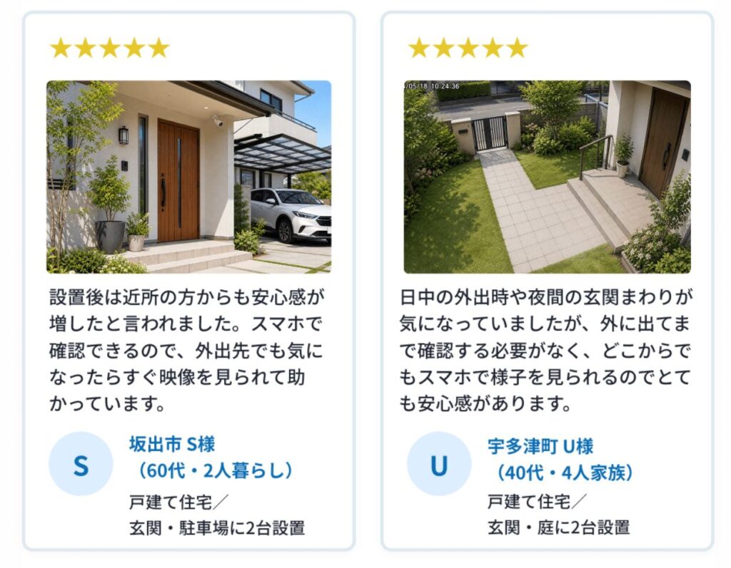 坂出市京町 KBN株式会社 地域見守りカメラ モニター