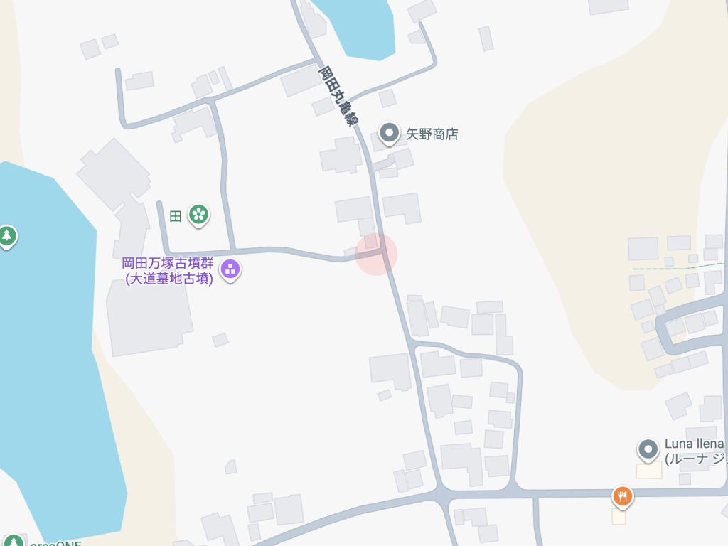 岡田万塚古墳群近く工事