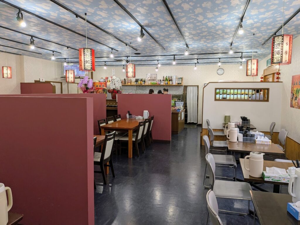 丸亀市山北町 台湾料理 美味・本格麻辣燙 店内の様子