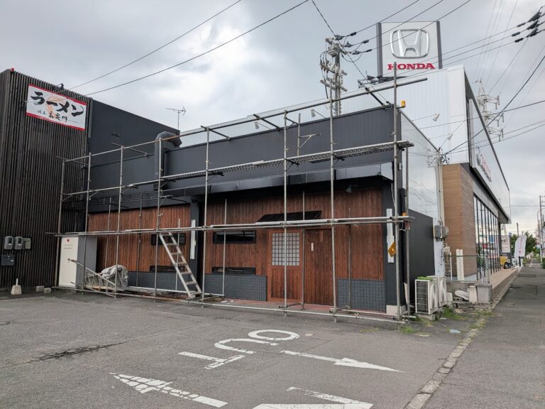 丸亀市土器町の「らぁめん居酒屋梵天丸」跡地で改装工事が始まってる。次は何ができるん？