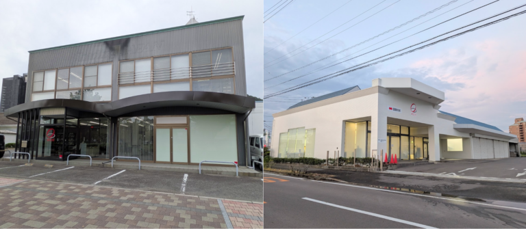 多度津町の「四国化成建材」の事業所が宇多津と丸亀に2026年10月移転してる！「振袖館さくらこ」と「ホンダカーズ」が入っていた建物へ